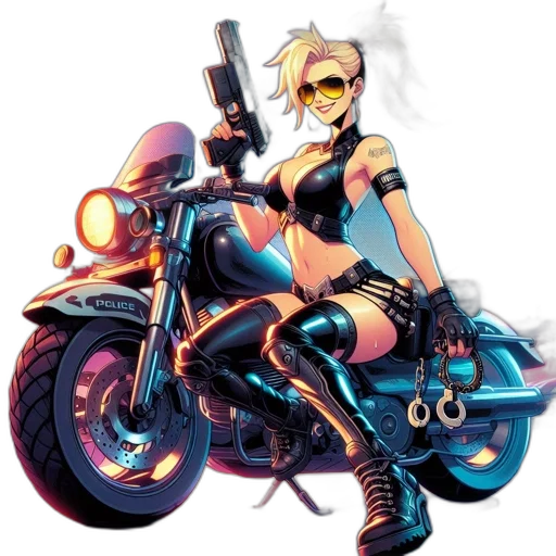 weapon, cyberpunk, concept art, comic book art transparent PNG cut-out