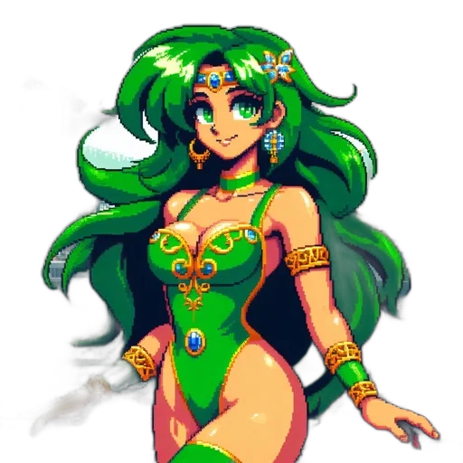 dress, pixel art, fantasy art, concept art transparent PNG cut-out
