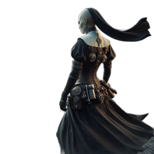dress, sword, weapon, staff transparent PNG cut-out