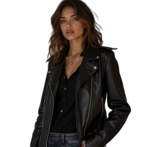 jacket, photorealistic, concept art, dark transparent PNG cut-out