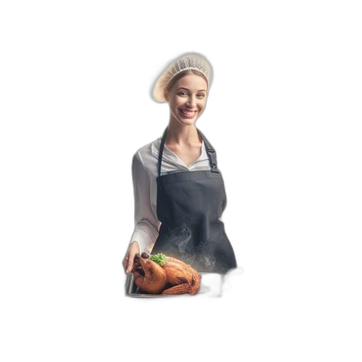 food, dress, hat, staff transparent PNG cut-out