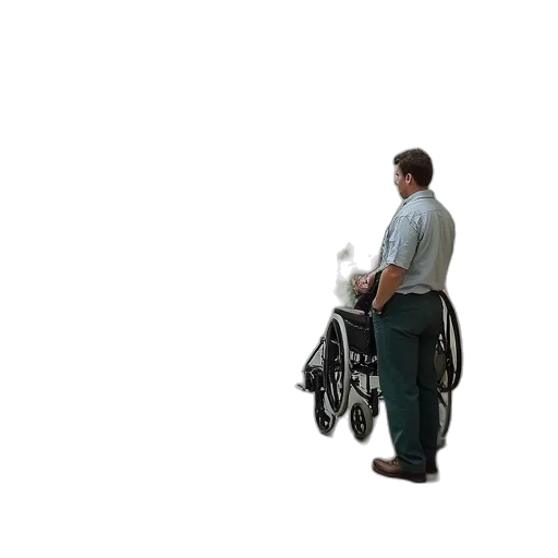 staff, robot, jacket, car transparent PNG cut-out