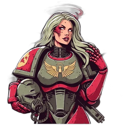 weapon, jacket, robot, comic book art transparent PNG cut-out