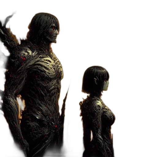 creature, concept art, 3d render, fantasy art transparent PNG cut-out