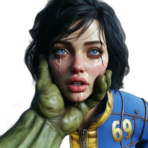 face, weapon, concept art, fantasy art transparent PNG cut-out