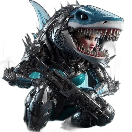 dragon, weapon, creature, robot transparent PNG cut-out