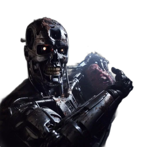 robot, mask, weapon, face transparent PNG cut-out