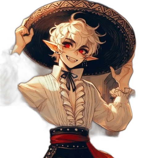 staff, hat, mask, weapon transparent PNG cut-out