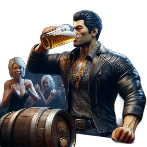 jacket, bottle, concept art, 3d render transparent PNG cut-out
