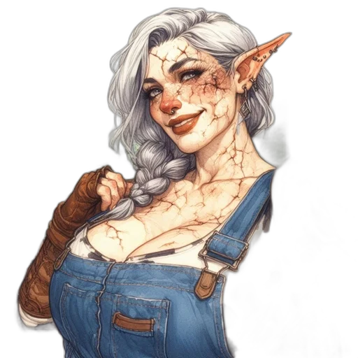 fantasy art, concept art, watercolor, pixel art transparent PNG cut-out