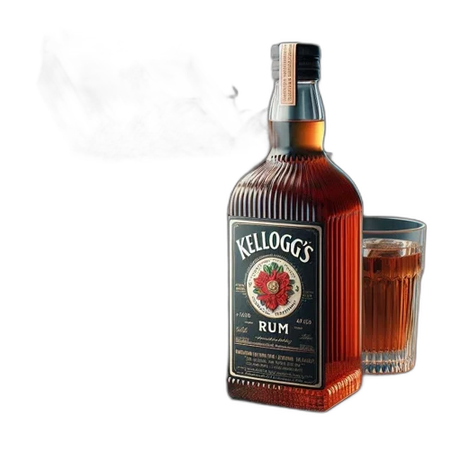 bottle, crown, 3d render, photorealistic transparent PNG cut-out