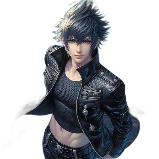 jacket, concept art, fantasy art, cyberpunk transparent PNG cut-out