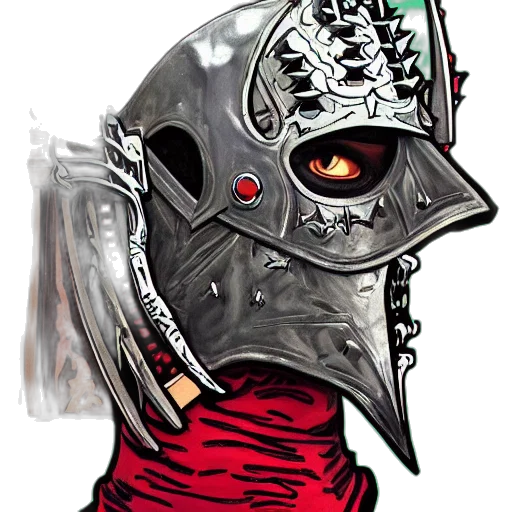 mask, robot, face, concept art transparent PNG cut-out