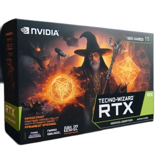 3d render, nvidia, product, package transparent PNG cut-out