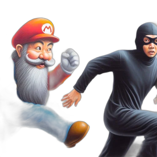 concept art, comic book art, 3d render, pixel art transparent PNG cut-out