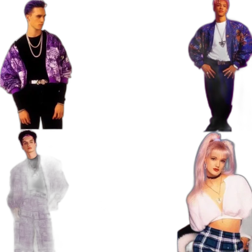 jacket, vaporwave, concept art, 3d render transparent PNG cut-out