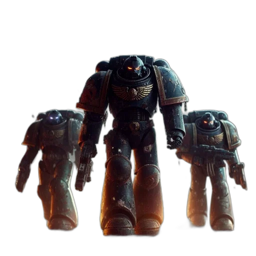 robot, weapon, concept art, 3d render transparent PNG cut-out