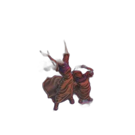dragon, creature, animal, staff transparent PNG cut-out