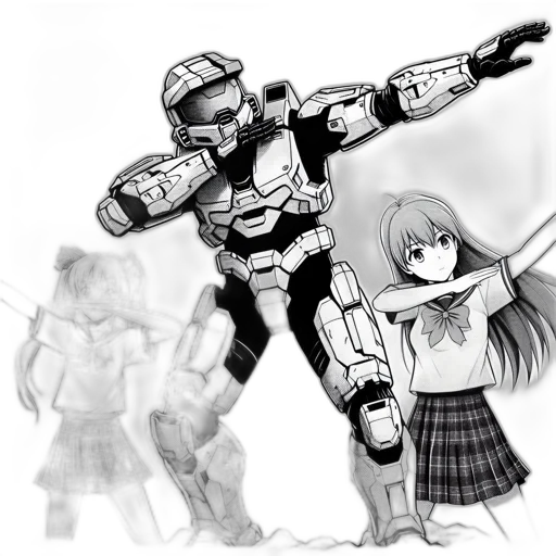 robot, weapon, sword, concept art transparent PNG cut-out