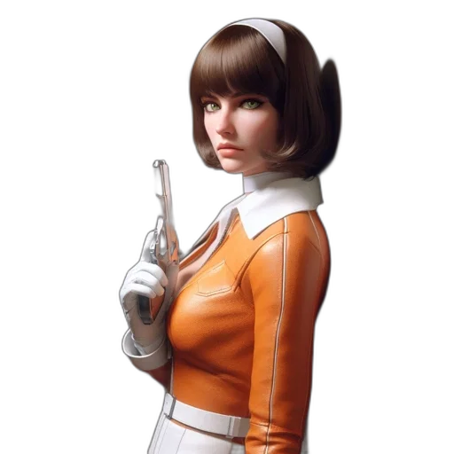staff, robot, weapon, jacket transparent PNG cut-out