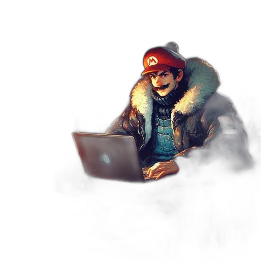 jacket, creature, concept art, pixel art transparent PNG cut-out