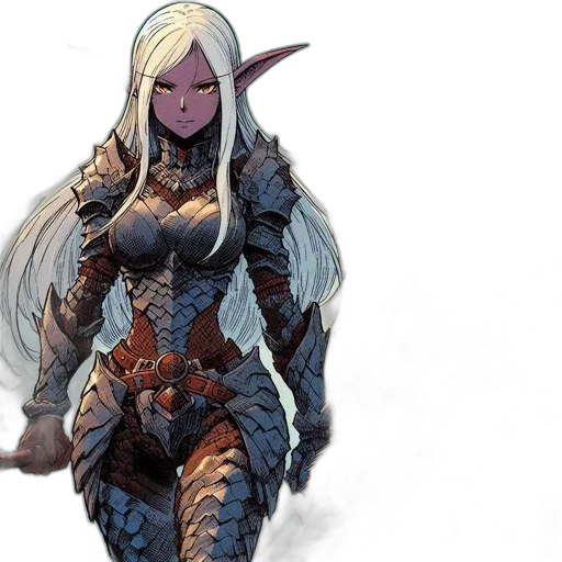 fantasy art, concept art, comic book art, pixel art transparent PNG cut-out