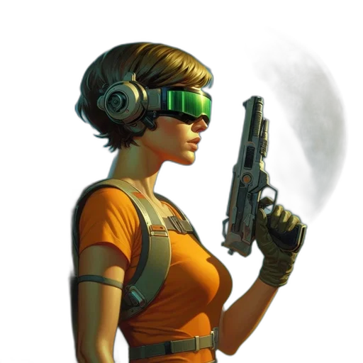 weapon, robot, staff, mask transparent PNG cut-out