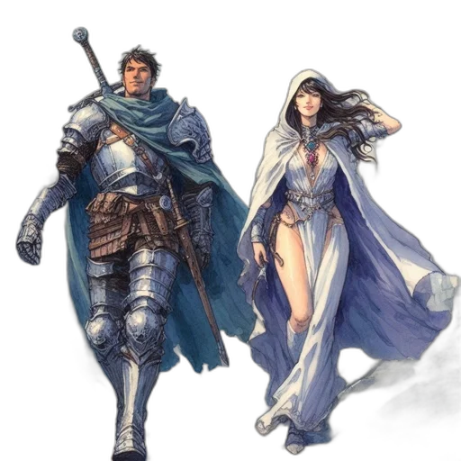sword, fantasy art, concept art, comic book art transparent PNG cut-out