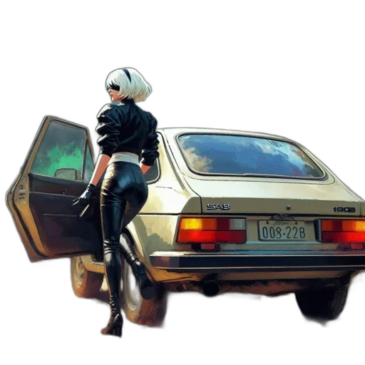 car, robot, jacket, concept art transparent PNG cut-out