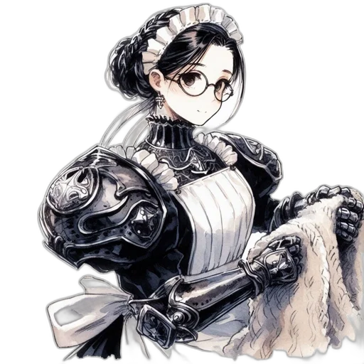 robot, dress, staff, crown transparent PNG cut-out