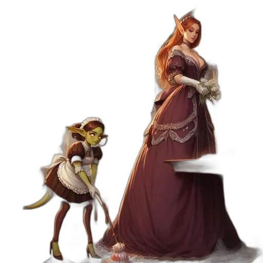 staff, dress, concept art, fantasy art transparent PNG cut-out