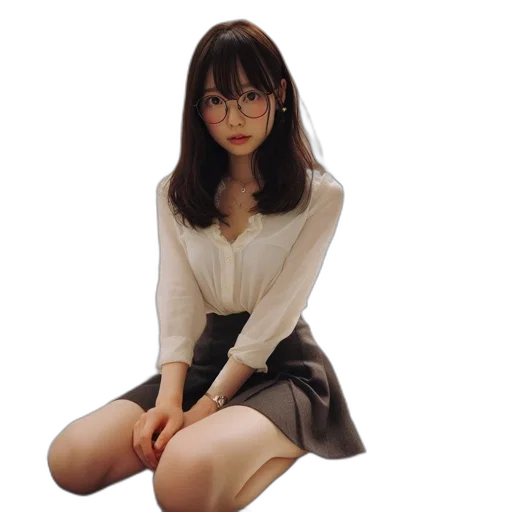 dress, jacket, staff, robot transparent PNG cut-out