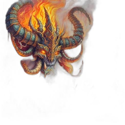 dragon, creature, mask, weapon transparent PNG cut-out