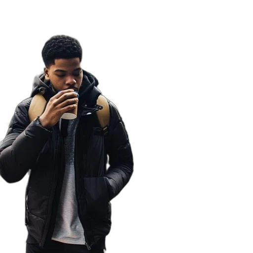 jacket, face, young, man transparent PNG cut-out