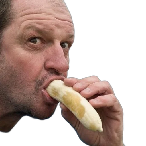 food, face, man, blue transparent PNG cut-out