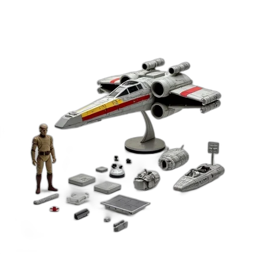 concept art, outer space, detailed, model transparent PNG cut-out