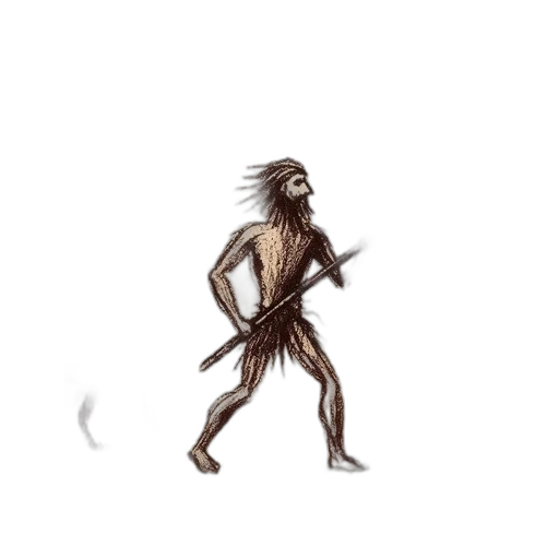 creature, animal, hair, staff transparent PNG cut-out