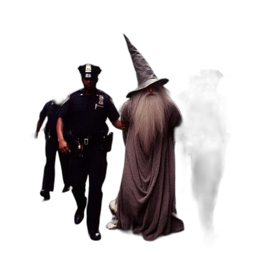 mask, staff, hat, dress transparent PNG cut-out