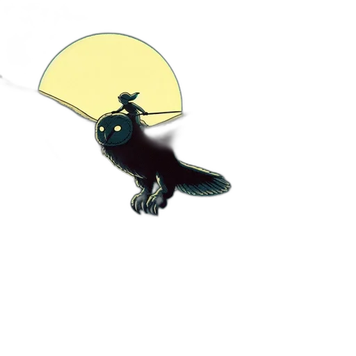 hat, staff, umbrella, animal transparent PNG cut-out