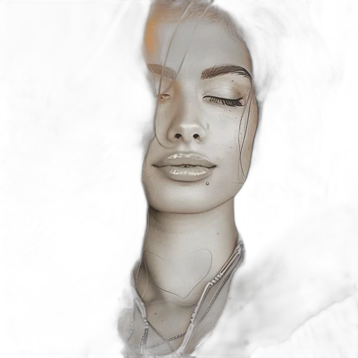 face, jewelry, crown, hair transparent PNG cut-out