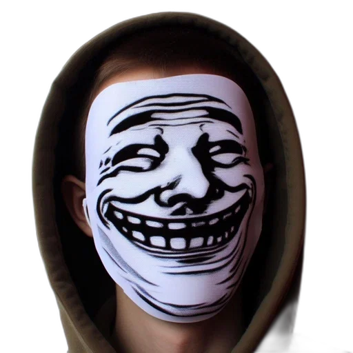 mask, face, jacket, creature transparent PNG cut-out