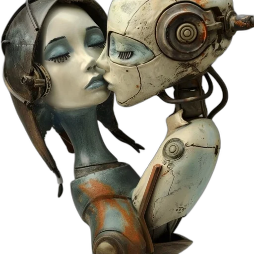 robot, mask, face, concept art transparent PNG cut-out