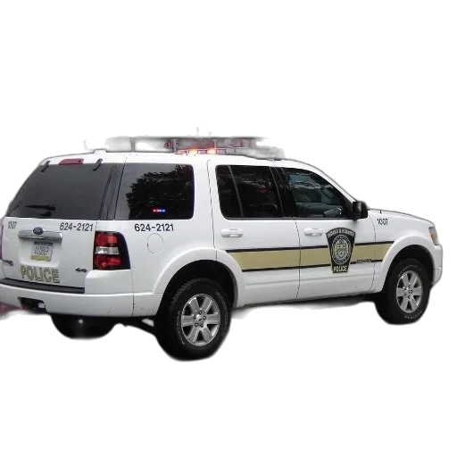 car, staff, white, police transparent PNG cut-out