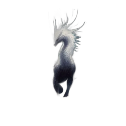 dragon, hair, creature, animal transparent PNG cut-out