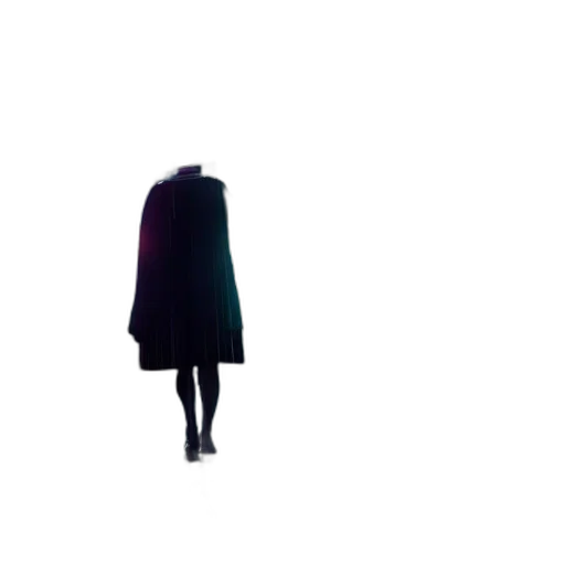 jacket, dress, umbrella, staff transparent PNG cut-out