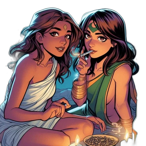 jewelry, comic book art, concept art, fantasy art transparent PNG cut-out