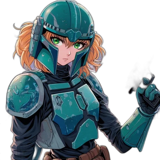 robot, weapon, staff, mask transparent PNG cut-out