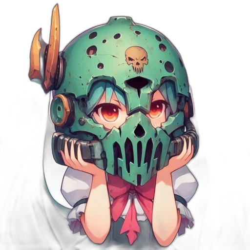 mask, creature, robot, face transparent PNG cut-out