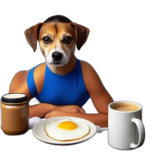 food, animal, photorealistic, 3d render transparent PNG cut-out