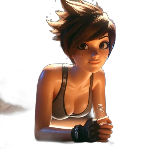 staff, weapon, face, hair transparent PNG cut-out